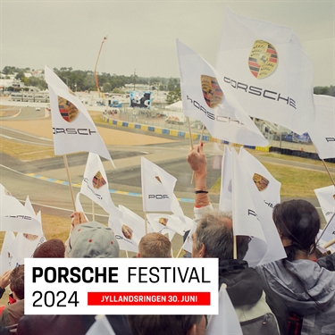 Porsche Festival inkl. Porsche-løbsserier på FDM Jyllandsringen den 30. juni 2024